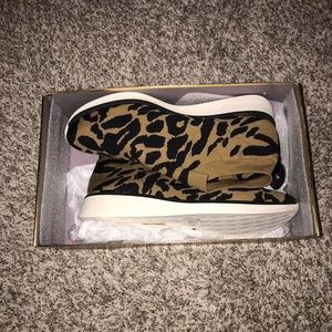 NWT leopard print sneakers